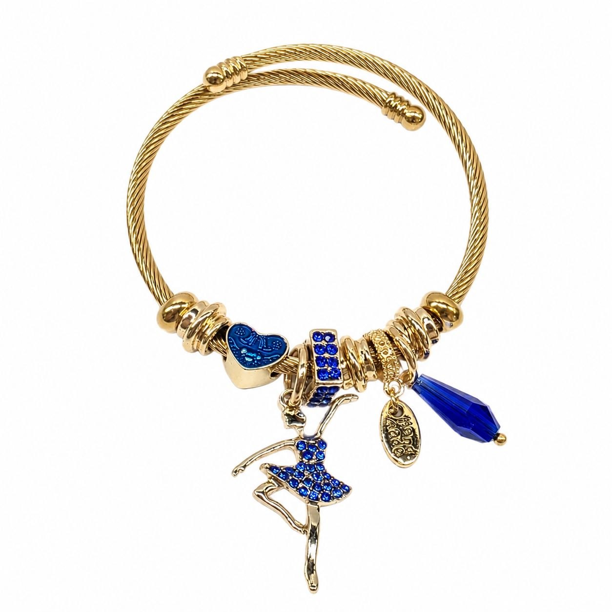 PULSERA DE ENCHAPE PARA DAMA CON DISEÑO DE BAILARINA
