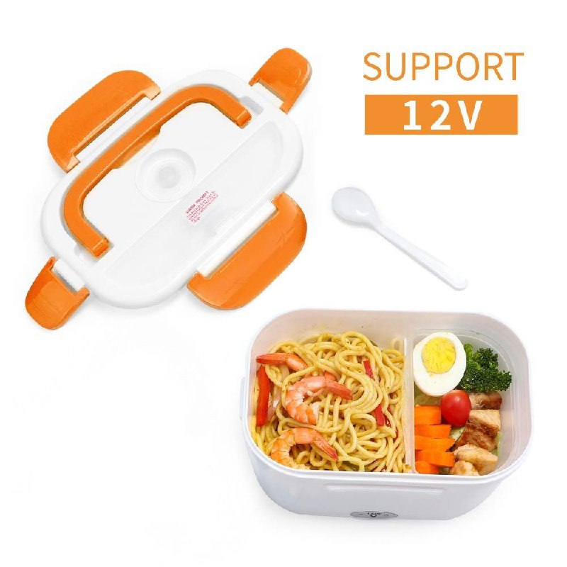 MAQUINA LONCHERA ELECTRICA CON CALENTADOR DE ALIMENTO PORTATIL COLOR ANARANJADO
