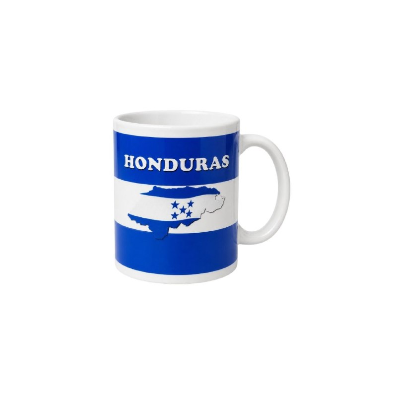 TAZA INSPIRADA EN LA BANDERA DE HONDURAS 384ML