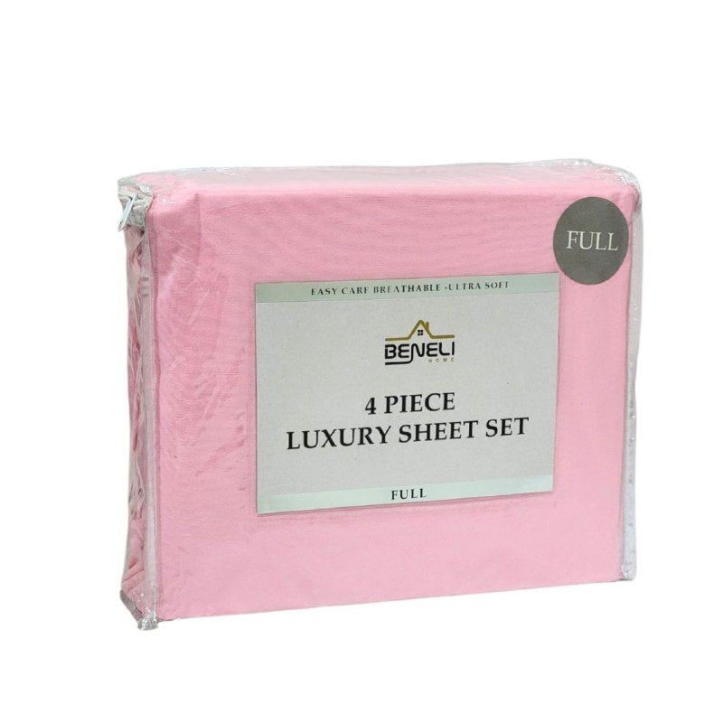 JUEGO DE SABANAS DE LUJO TAMAÑO FULL DE 4PCS BENELI HOME