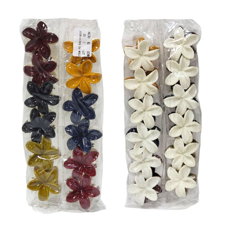 GANCHO PARA EL CABELLO DE FLOR HAWAIANA, PINZAS DE SUJECION FUERTE, ACCESORIO PARA EL CABELLO PAQUETE DE 12UND, MEDIDA 4CM