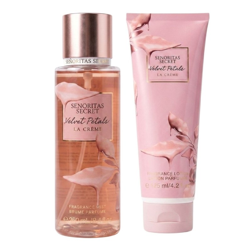 SET SENORITAS SECRET PETALS LA CREME SPLASH 125ML CREMA CORPORAL 125ML (M) (AROMA SIMILAR VS VELVET PETALS LA CREME)