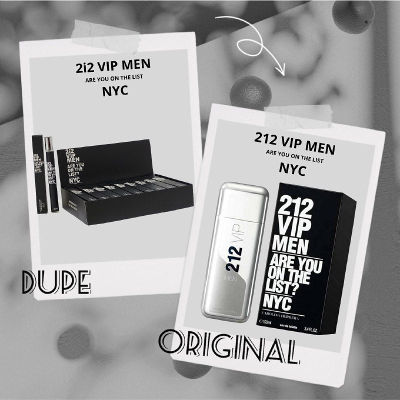 PERFUME EN TUBO PARA HOMBRE 2I2 VIP MEN ARE YOU ON THE LIST NYC EDP 35ML (H) (AROMA SIMILAR CAROLINA HERRERA 212 VIP MEN)