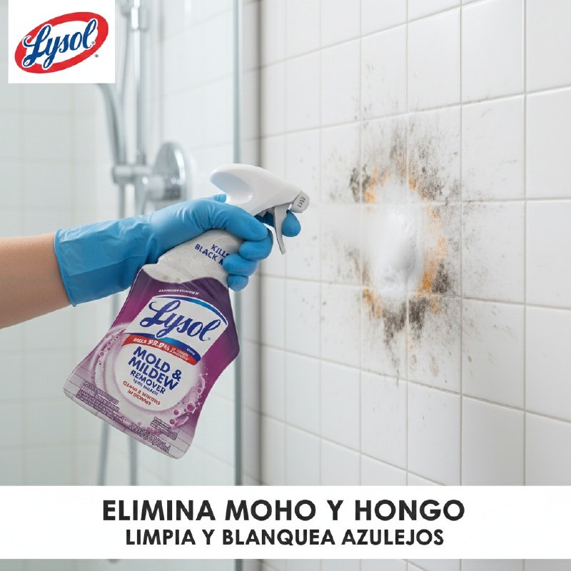 LIMPIADOR ELIMINADOR DE MOHO Y MILDIU CON CLORO LYSOL 946ML