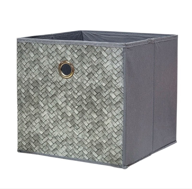 ORGANIZADOR CAJA DE ALMACENAMIENTO PLEGABLE, CESTA PARA LIBROS, JUGUETES, ROPA Y MAS CLOSET ESSENTIALS 27X27X27CM