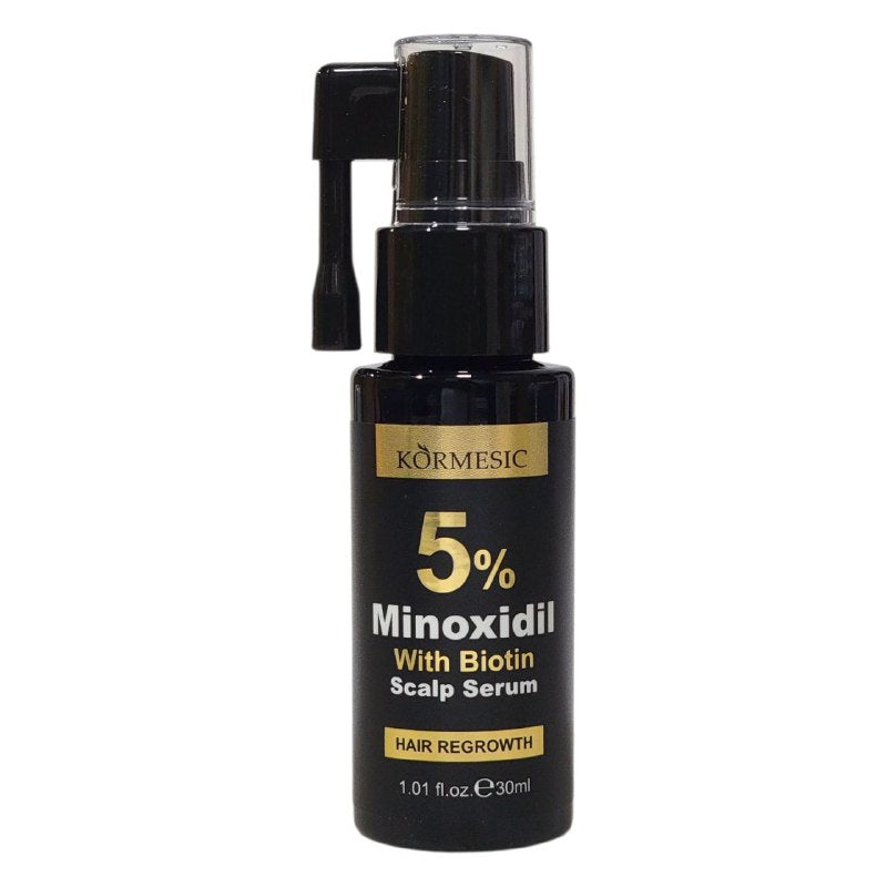SUERO PARA EL CABELLO CON MINOXIDIL 5% PARA EL CRECIMIENTO DEL CABELLO KORMESIC 30ML