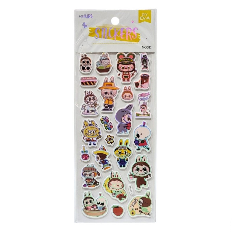 STICKERS DE DECORACION PEGATINAS DE LABUBU 3D