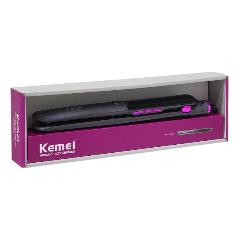 PLANCHA ALISADORA DE CABELLO KEMEI 230°C