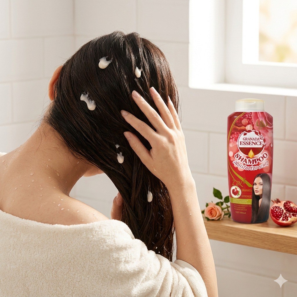 SHAMPOO Y ACONDICIONADOR 2 EN 1 CON ESENCIA DE GRANADA TREE CITY 400ML
