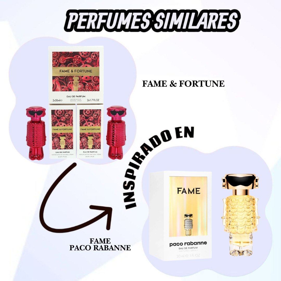 SET FAME & FORTUNE EDP 50MLX2 (M) (AROMA SIMILAR A PACO RABANNE FAME)