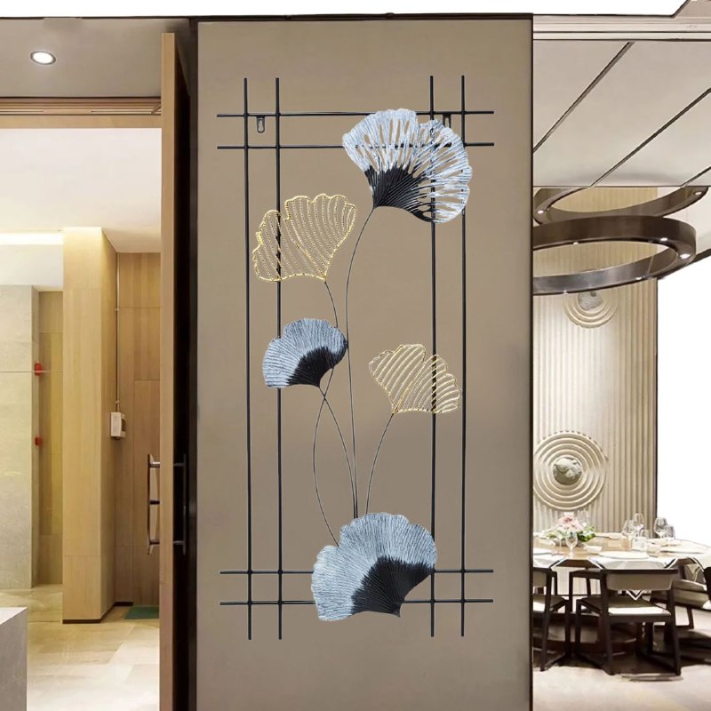 DECORACION CUADRO DECORATIVO DE METAL PARA PARED 49X99CM