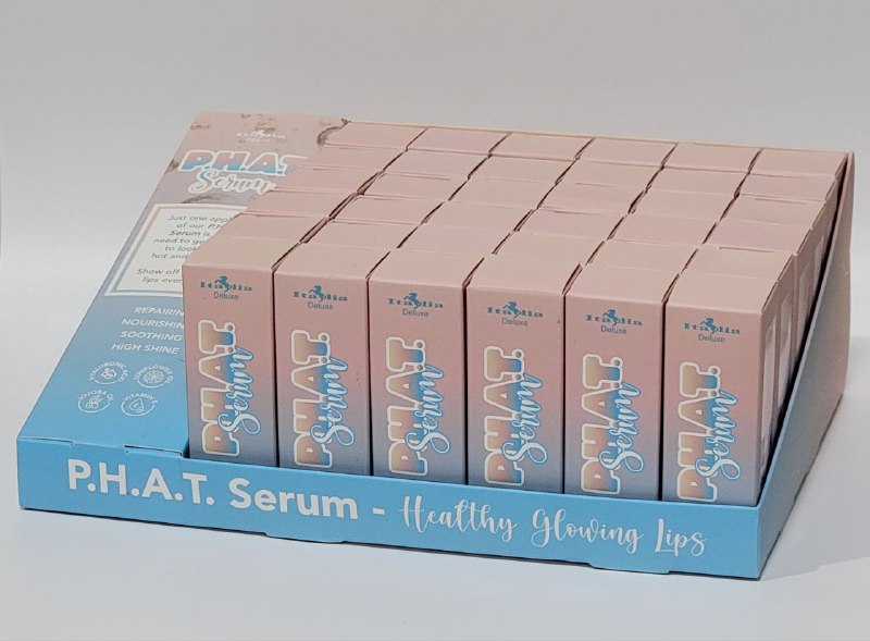 SUERO DE LABIOS CON ACIDO HIALURONICO, ACEITE DE GIRASOL, ACEITE DE JOJOBA Y VITAMINA E LABIOS BONITOS Y ATRACTIVOS ITALIA DELUXE PHAT SERUM 3.5ML