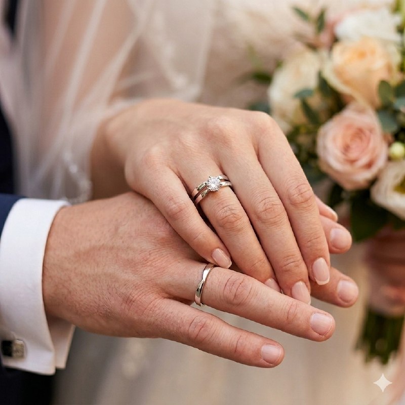 ANILLO DE BODA EN TRIO DE PLATA 9.25 PESO: 6.4G