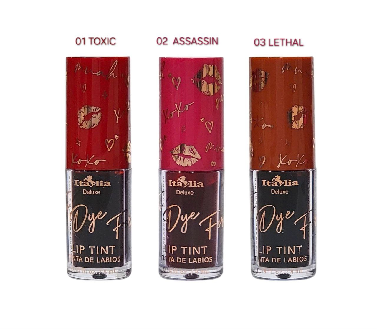 TINTA DE LABIOS DE LARGA DURACION TO DYE FOR ITALIA DELUXE 4ML