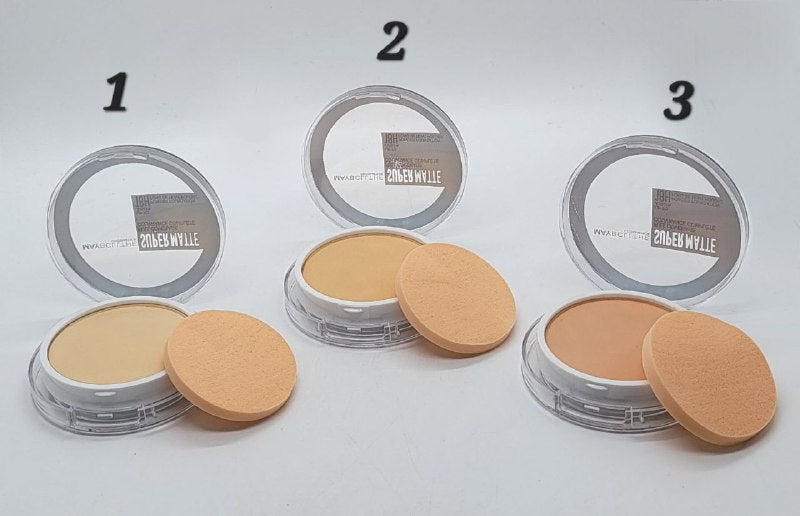 POLVO COMPACTO FACIAL 3 TONOS MAYBCLLTHE COSMETICS (DUPE DE MAYBELLINE)