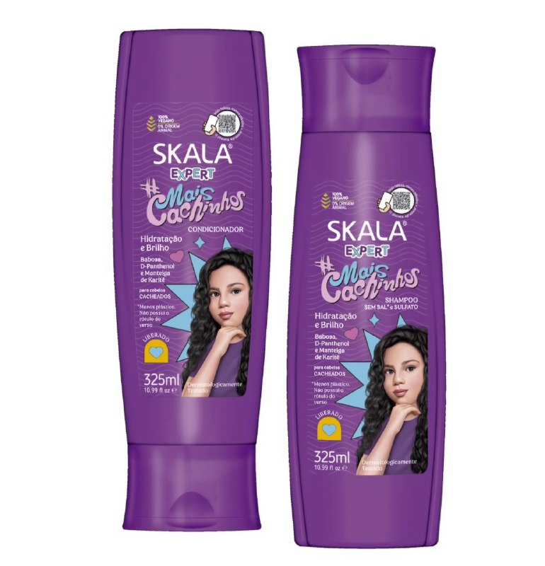 SHAMPOO EN SET, SHAMPOO SIN SAL 325ML, ACONDICIONADOR 325ML, MAS RIZOS SKALA EXPERT