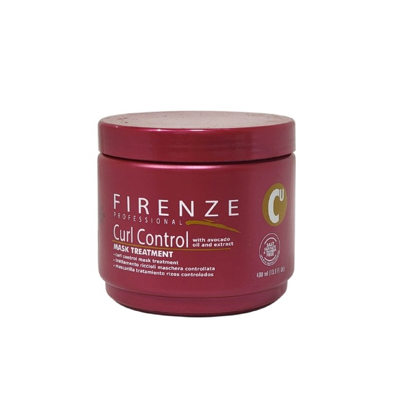 MASCARILLA DE TRATAMIENTO PROFUNDO DE ACEITE Y EXTRACTO DE AGUACATE PARA CABELLOS RIZADOS O ONDULADOS FIRENZE 400ML