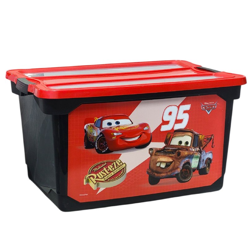 ORGANIZADOR CAJA DE ALMACENAMIENTO ORGANIZADORA PARA NIÑOS DE CARS 31X41X59CM