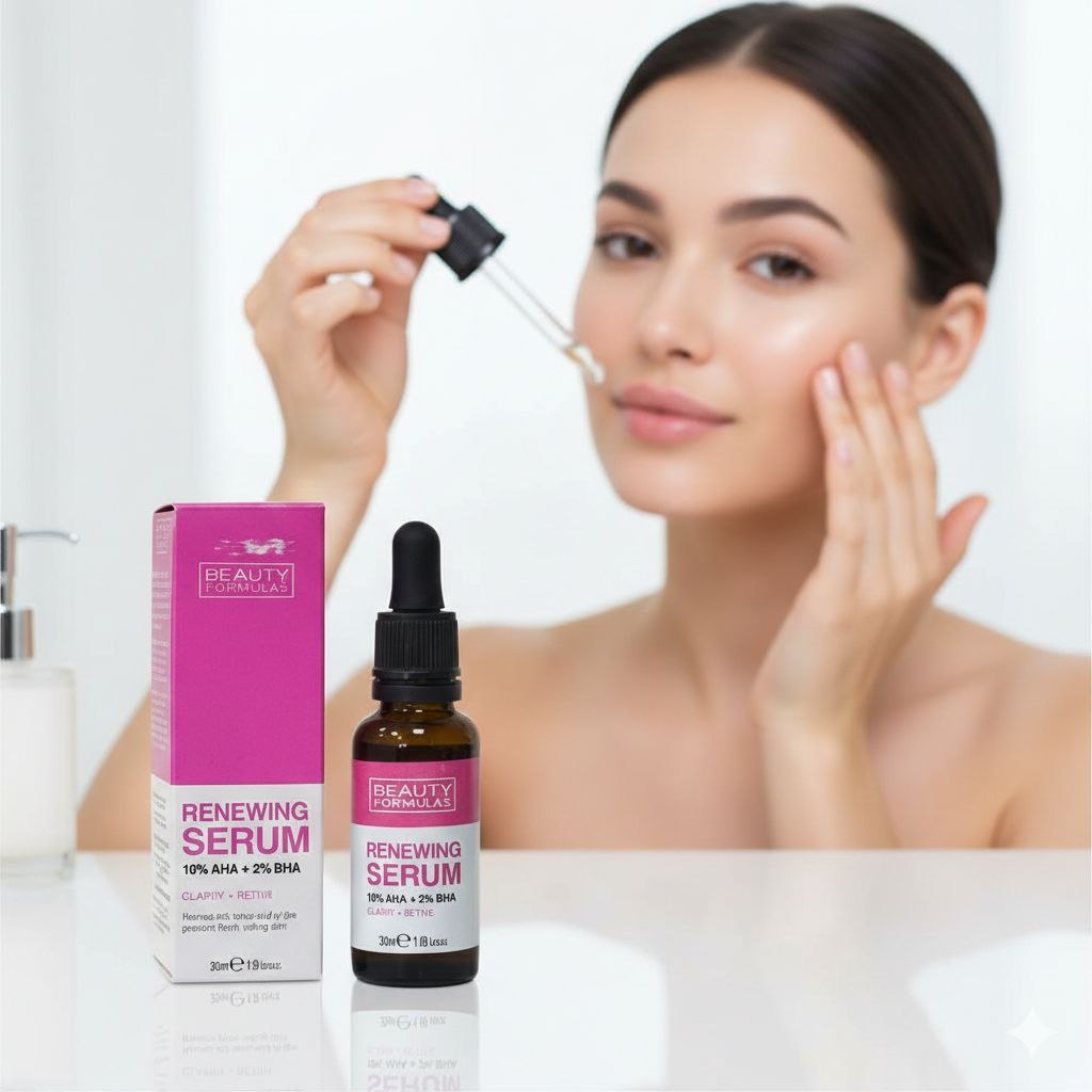 SERUM FACIAL RENOVADOR CON AHA Y BHA BEAUTY FORMULAS 30ML