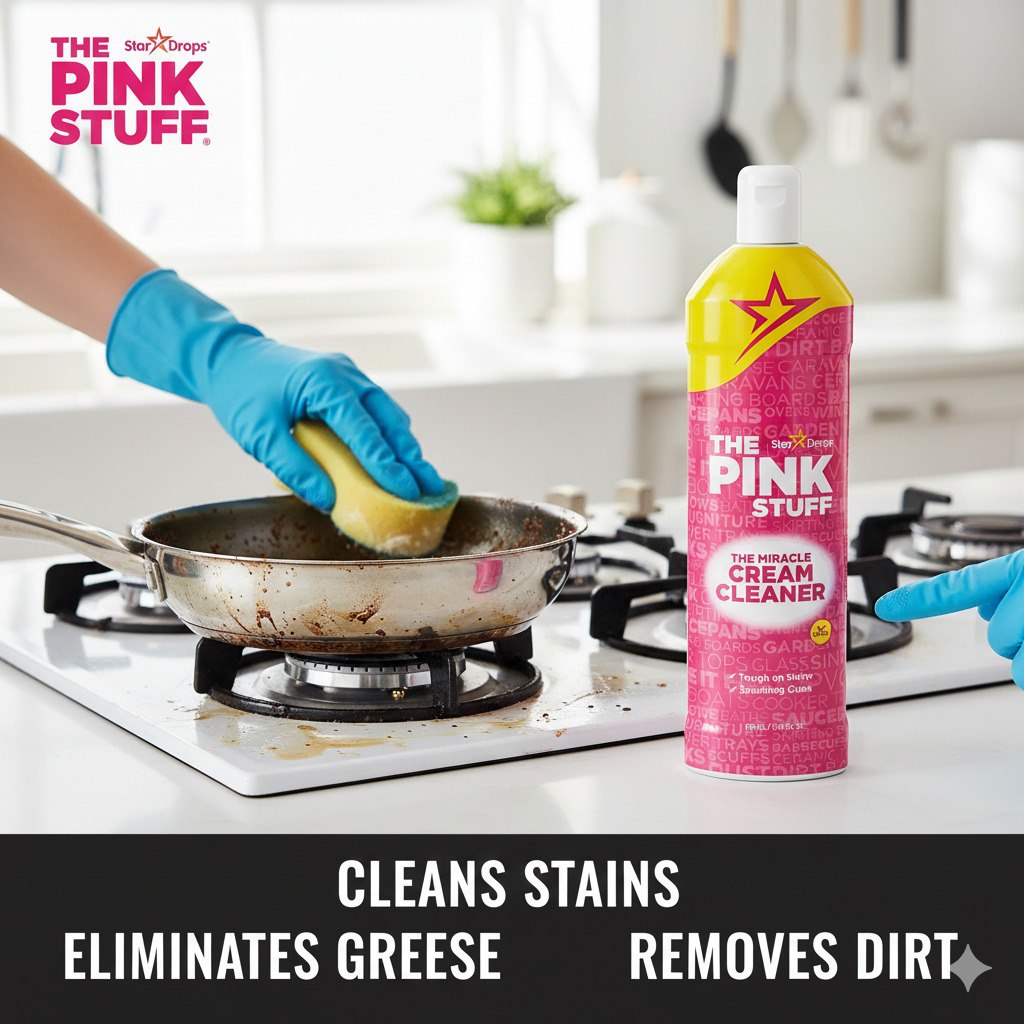 LIMPIADOR EN CREMA MILAGROSO LIQUIDO THE PINK STUFF STAR DROPS 500ML