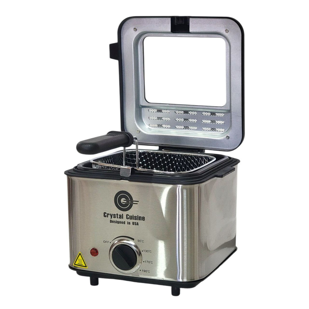 MAQUINA FREIDORA ELECTRICA DE ACERO INOXIDABLE CAPACIDAD 1.5L CRYSTAL CUISINE
