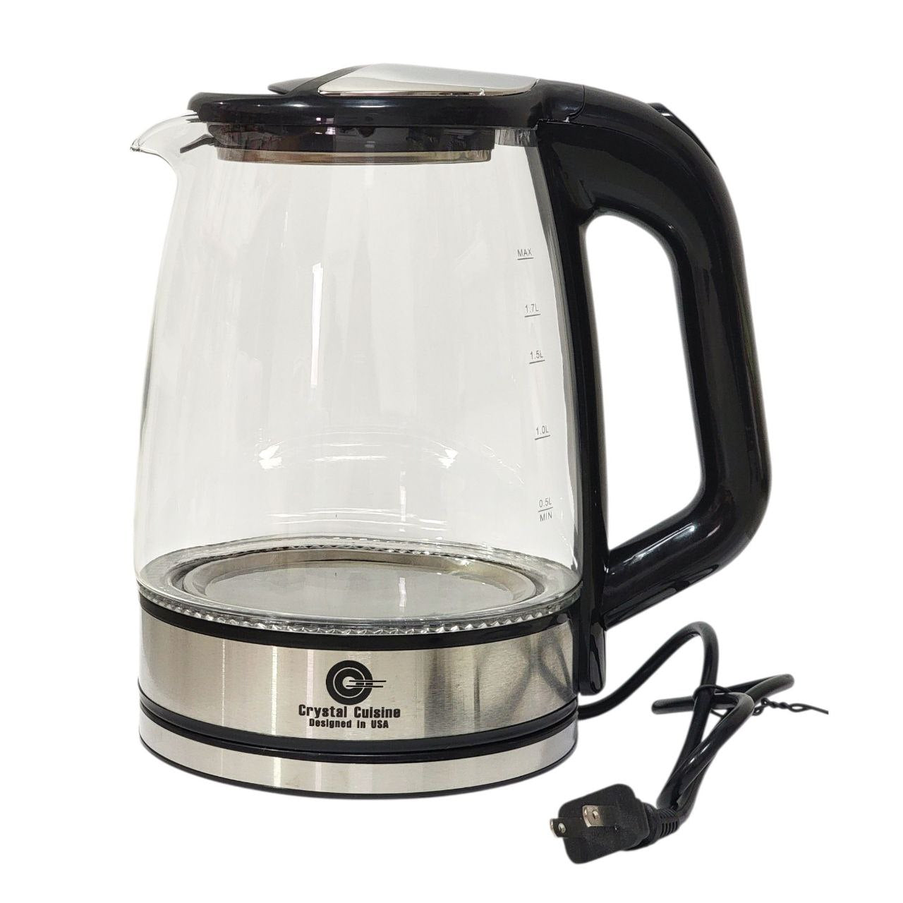 MAQUINA CAFETERA ELECTRICA DE VIDRIO CC11097 CRYSTAL CUISINE 2L