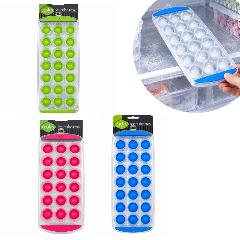 MOLDE PARA HIELO DE 21 CAVIDADES REDONDAS COOK'S KITCHEN 28CM