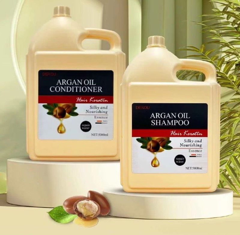SHAMPOO DE ACEITE DE ARGAN CON AMINOACIDOS Y ACEITE DE ALMENDRAS, HIDRATA EL CABELLO, DEJANDOLO SUAVE, LISO Y SEDOSO CON VOLUMEN DEXOU ARGAN OIL SHAMPOO HAIR KERATIN 5000ML