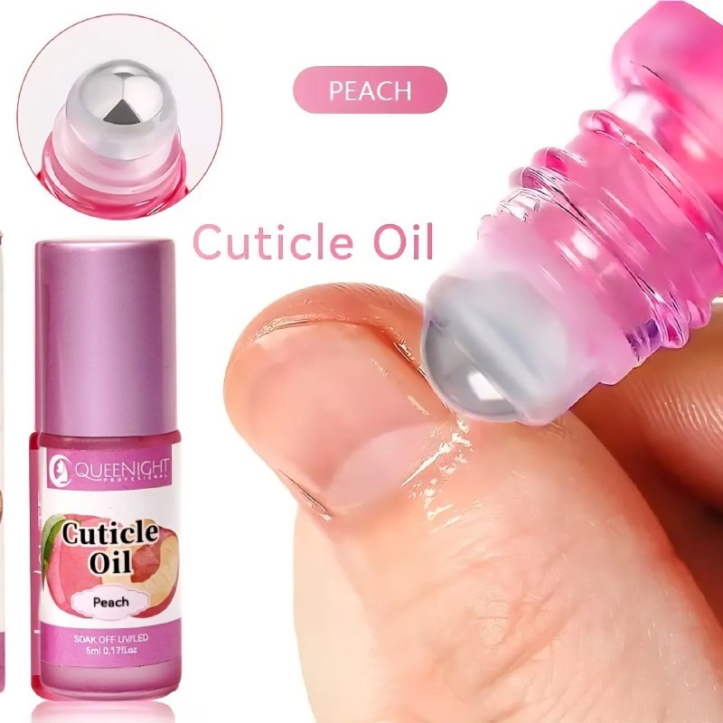 ACEITE PARA CUTICULAS Y UÑAS DE MANOS Y PIES CON AROMA A MELOCOTÓN QUEENIGHT PROFESSIONAL 15ML