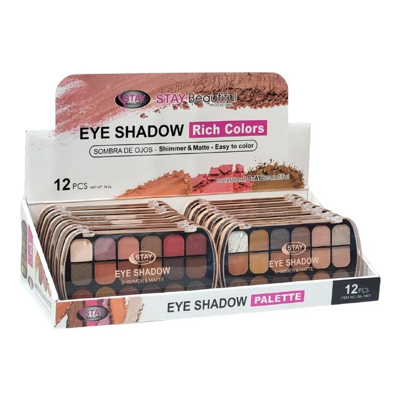 PALETA DE SOMBRAS DE OJOS 18 TONOS STAY BEAUTIFUL