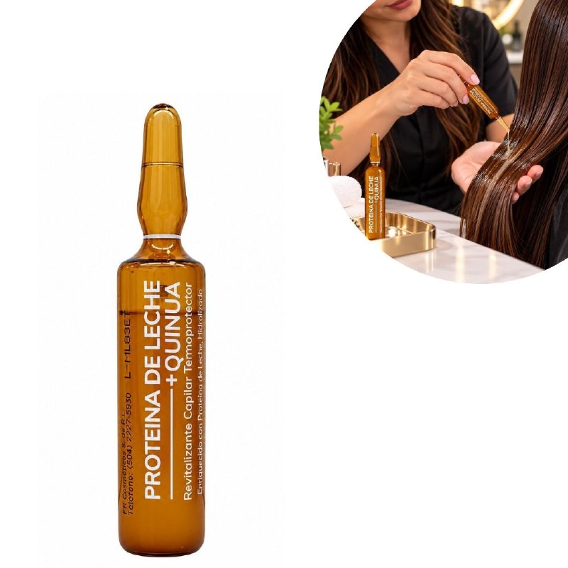 TRATAMIENTO CAPILAR FORTIFICANTE Y TERMOPROTECTOR EN AMPOLLA CON PROTEINA DE LECHE Y QUINUA MAXYBELT PROFESSIONAL 10ML