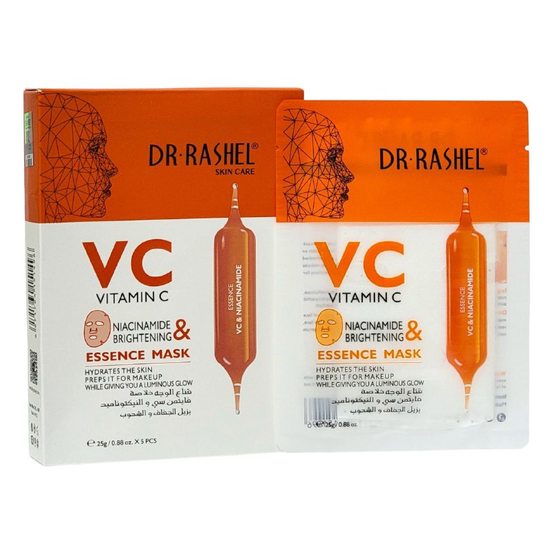 MASCARILLA FACIAL EN ESENCIA DE NIACINAMIDA Y VITAMINA C, ILUMINADOR, HIDRATANTE, DA BRILLO, ANTIEDAD DR RASHEL SKIN CARE 0.88OZ