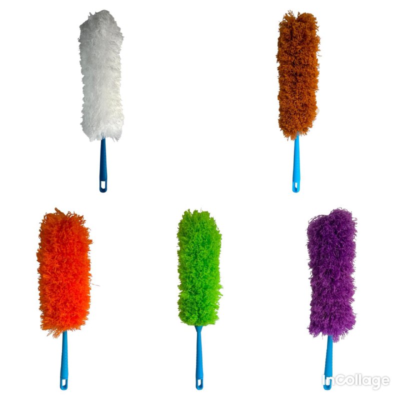 PLUMERO LIMPIADOR DE MICROFIBRA PARA LIMPIEZA 53CM, ATRAPA Y RETIENE EL POLVO, 5 COLORES