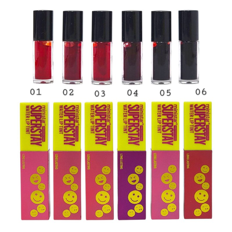 TINTA DE LABIOS HIDRATANTE CON COLORES VIBRANTES QUE DAN VITALIDAD A TUS LABIOS MINISTAR 8ML (DUPE DE MAYBELLINE)