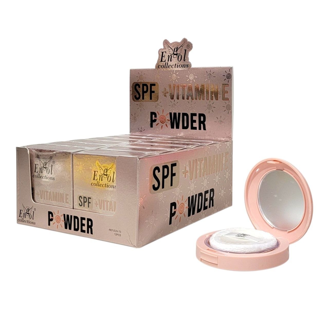 POLVO COMPACTO SPF Y VITAMINA E SELLA Y FIJA EL MAQUILLAJE ENGOL COLLECTIONS 9.5G