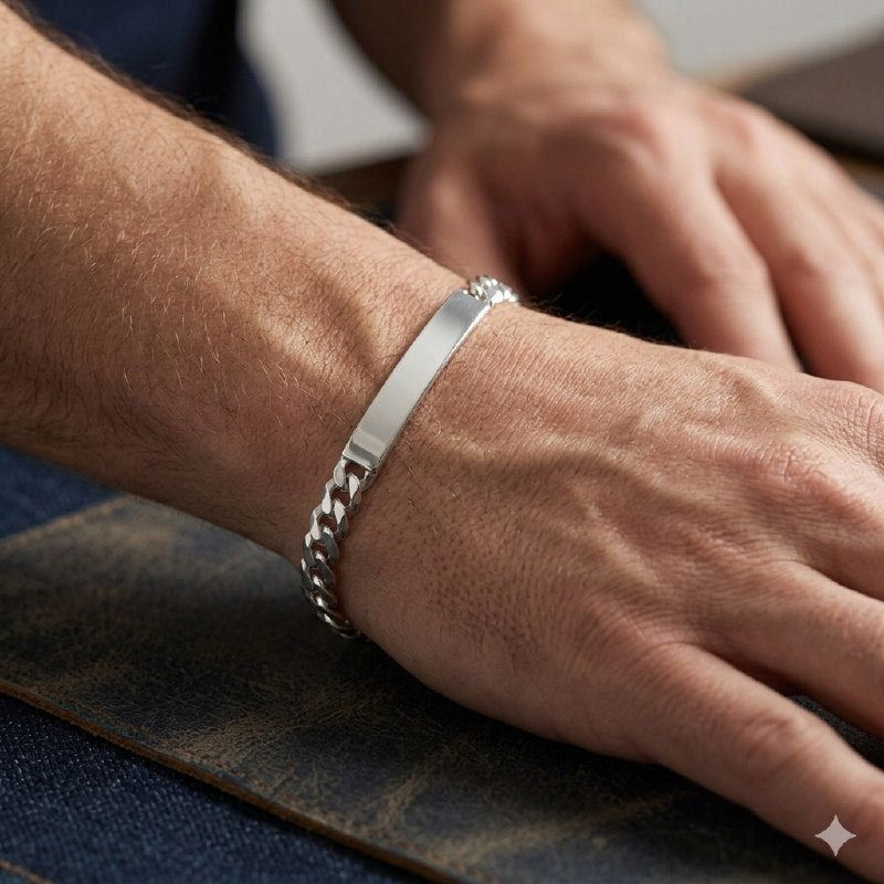 PULSERA DE PLATA 9.25 PARA HOMBRE PESO: 6.1