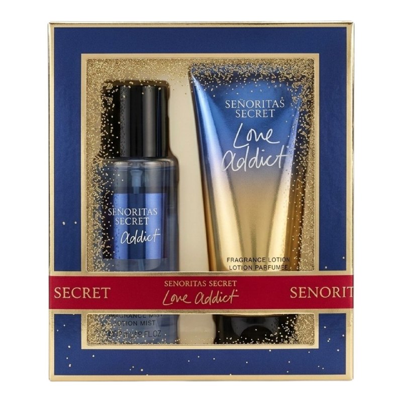SET SENORITAS SECRET LOVE ADDICT SPLASH 75ML CREMA CORPORAL 75ML (M) (AROMA SIMILAR VICTORIAS SECRET LOVE ADDICT)