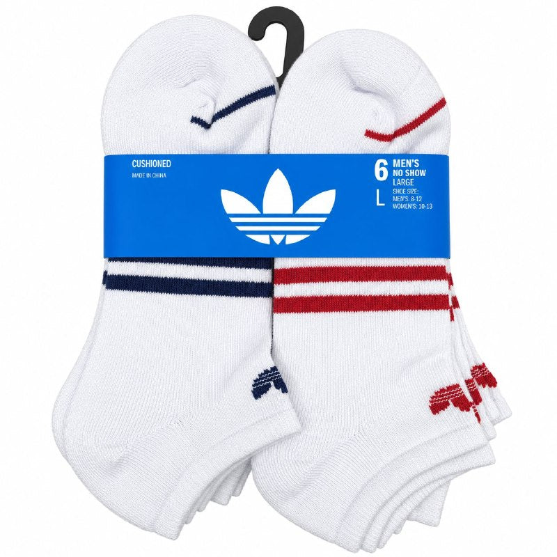 CALCETA TOBILLERA ORIGINAL ADIDAS 6 PARES TALLA MUJER 10-13 TALLA HOMBRE 8-12