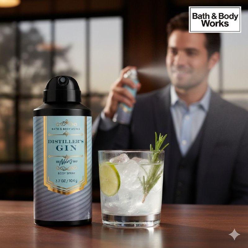 BATH & BODY WORKS BODY SPRAY DISTILLERS GIN 104G (H)