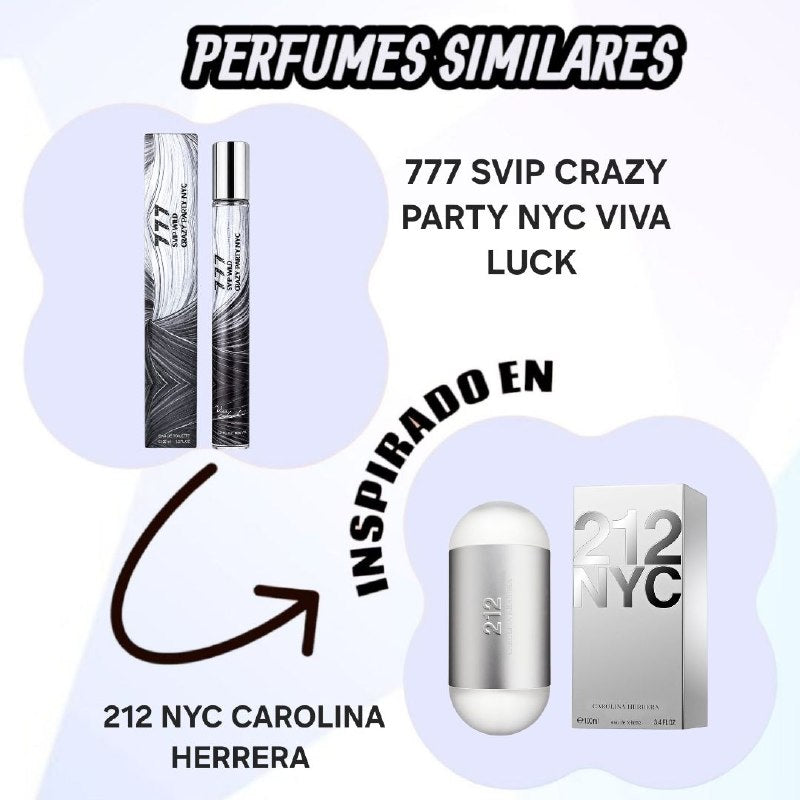 PERFUME EN TUBO PARA HOMBRE 717 VVIP WILD PARTY NYC 18 EDP 35ML (H) (AROMA SIMILAR CAROLINA HERRERA 212)