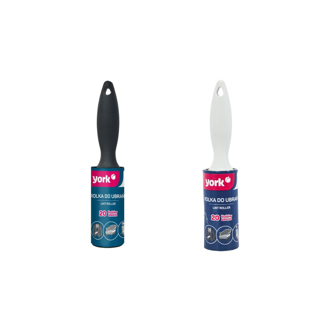 LIMPIADOR RODILLO QUITA PELUSA MULTIUSOS 20 HOJAS YORK 22CM