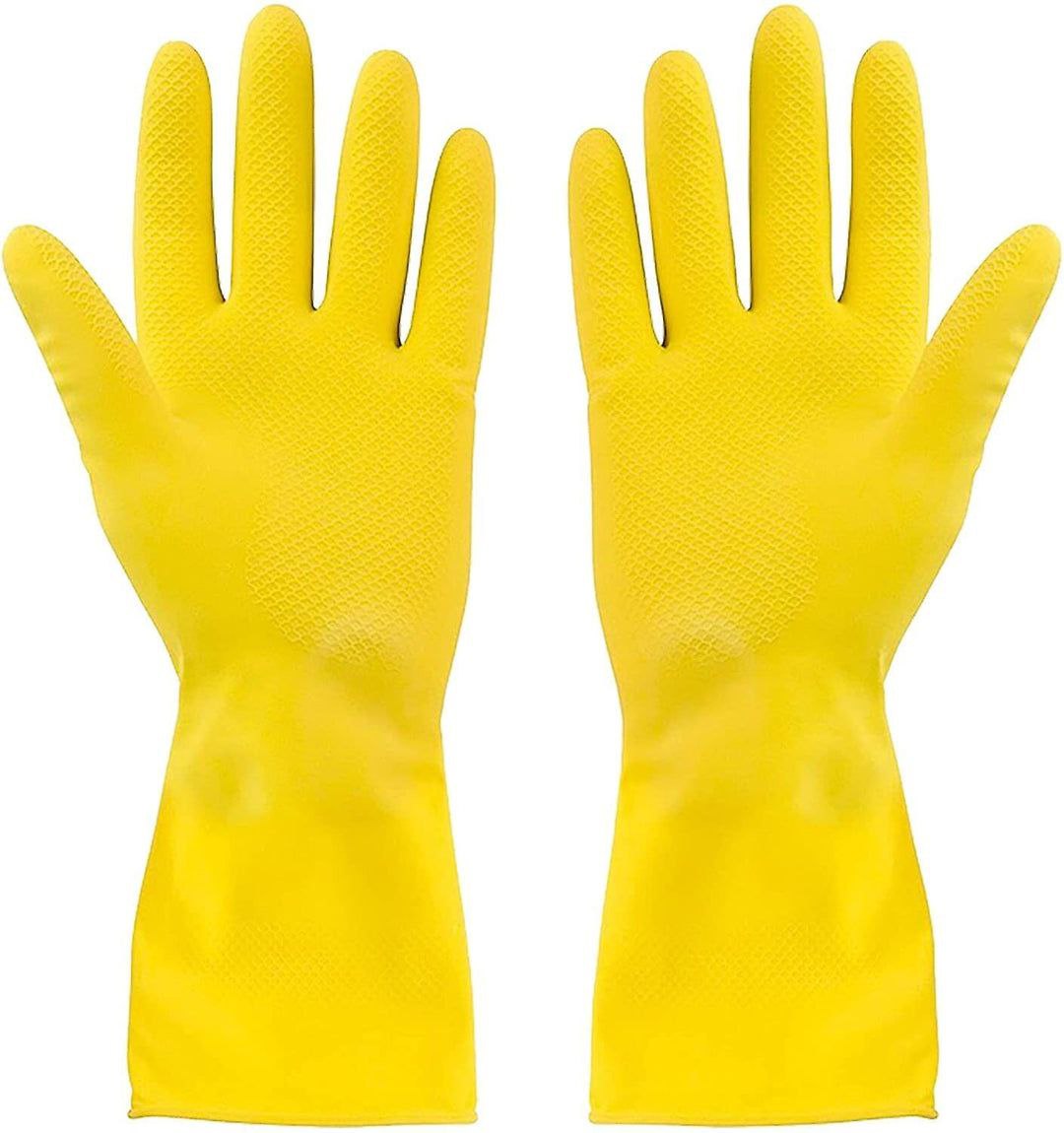 GUANTES DE GOMA MULTIUSO COLOR AMARILLO TALLA L AZUR