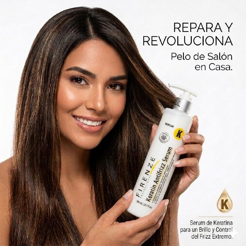 CREMA PARA PEINAR LIGERA ANTIFRIZZ HIDRATANTE SIN ENJUAGUE FIRENZE 300ML