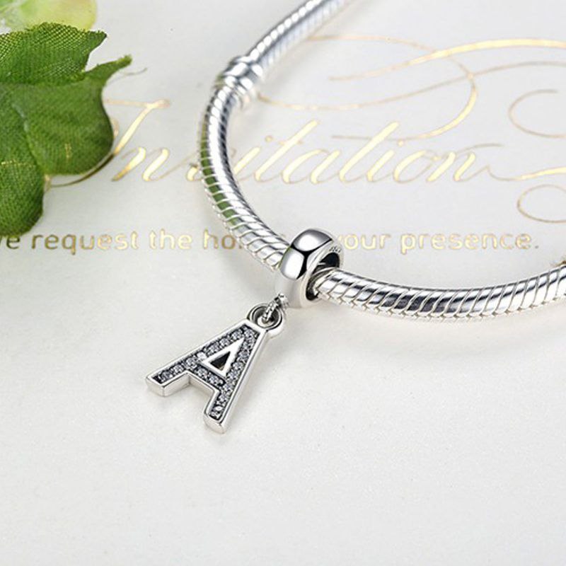 PCHARM788 LETRA A PANDORA PLATA 9.25