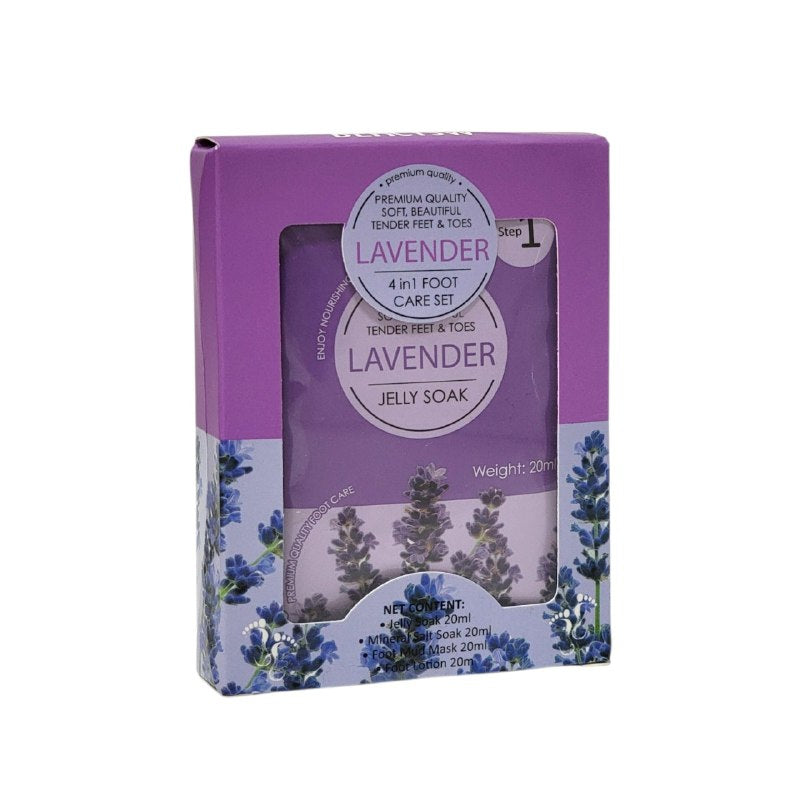 SET DE CUIDADO PARA PIES 4 EN 1 CON ESENCIA DE LAVANDA