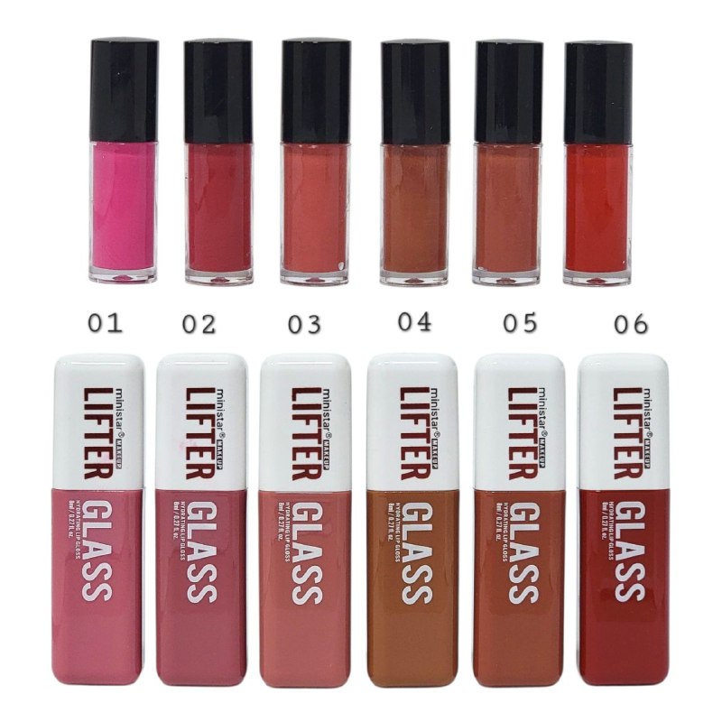 BRILLO LABIAL VOLUMINIZADOR CON ACIDO HIALURONICO GLOSS GETS A LIFT MINISTAR 8ML (DUPE DE MAYBELLINE)