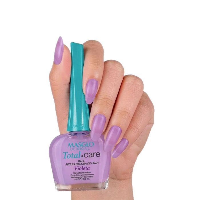 ESMALTE PARA UÑAS BASE RECUPERADORA COMPLEJO MULTIVITAMÍNICO ENRIQUECIDA CON MICROESFERAS MASGLO CLINICAL 13.5ML