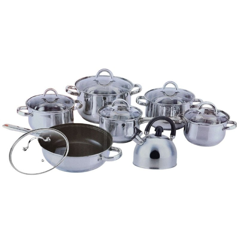 JUEGO DE COCINA - OLLAS DE COCINA DE 14 PIEZAS CRYSTAL CUISINE