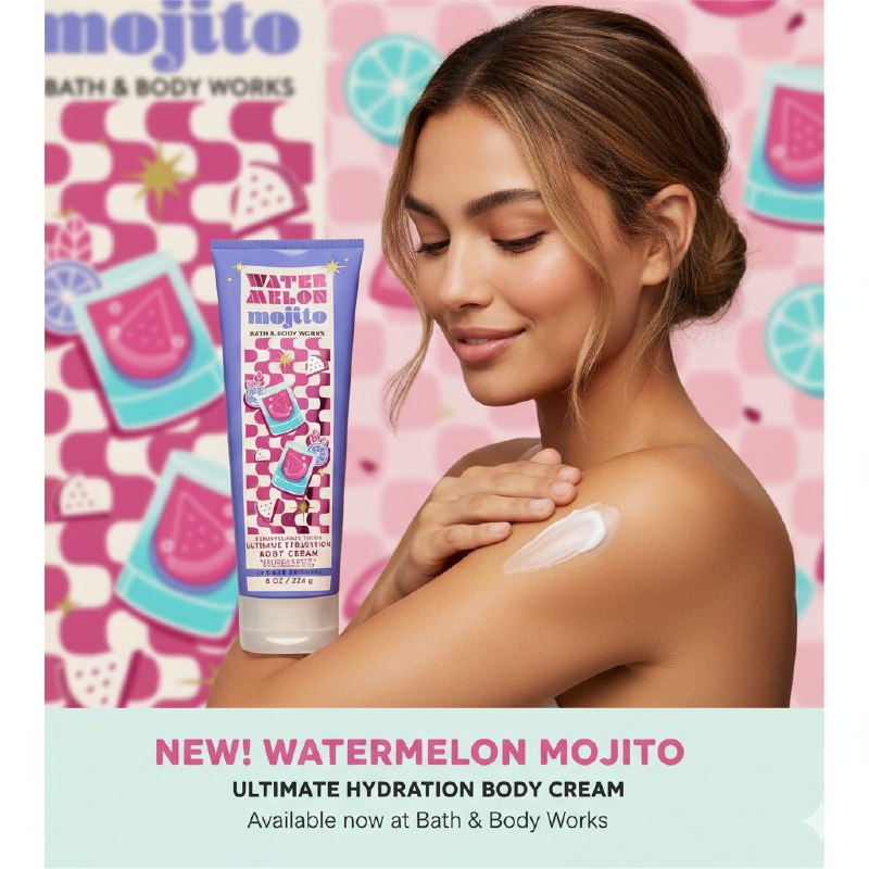 BATH & BODY WORKS CREMA WATER MELON MOJITO 226ML (M)