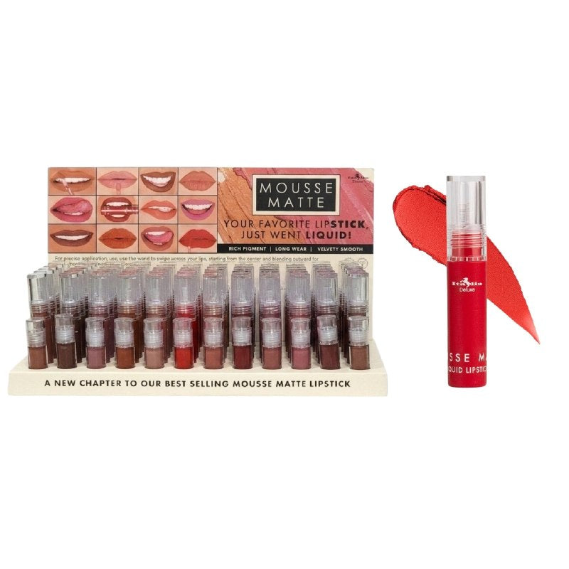 BRILLO LABIAL EN LAPIZ LIQUIDO ACABADO MATE ITALIA DELUXE MOUSSE MATTE 3G